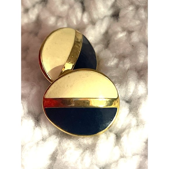 Vintage Collectible Trifari Earrings Signed by Kunio Matsumoto Enamel Beautiful!